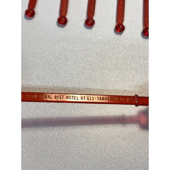 Vtg Lot Assorted Swizzle Sticks Hotels Barware Pocono’s Pa Mancave MCM - Picture 7 of 8